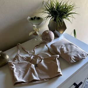 Savage X Fenty Nude Beige Bralette and Leggings Set -